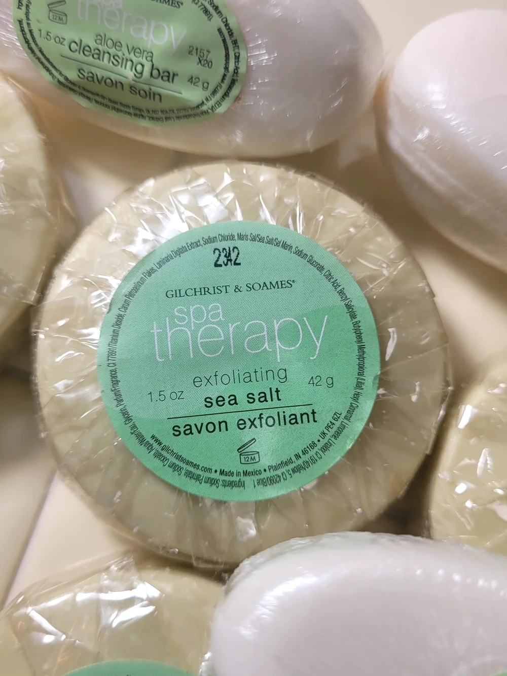 Gilchrist & Soames Luxury Spa Therapy & Cleansing Soap Bar Lot - 12pc Travel Siz